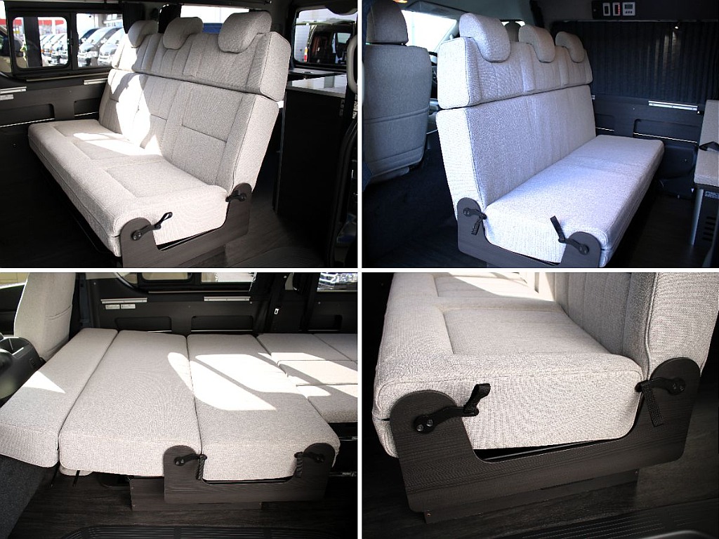 2列目シートは様々なレイアウトが可能なFASPシートを採用！フルフラット展開も！