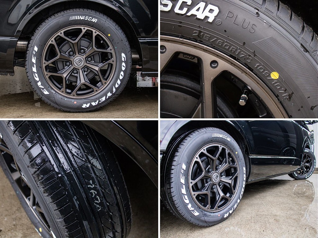 オリジナルのスタイリングヘックスアルミホイールにナスカータイヤを17インチでインストール！