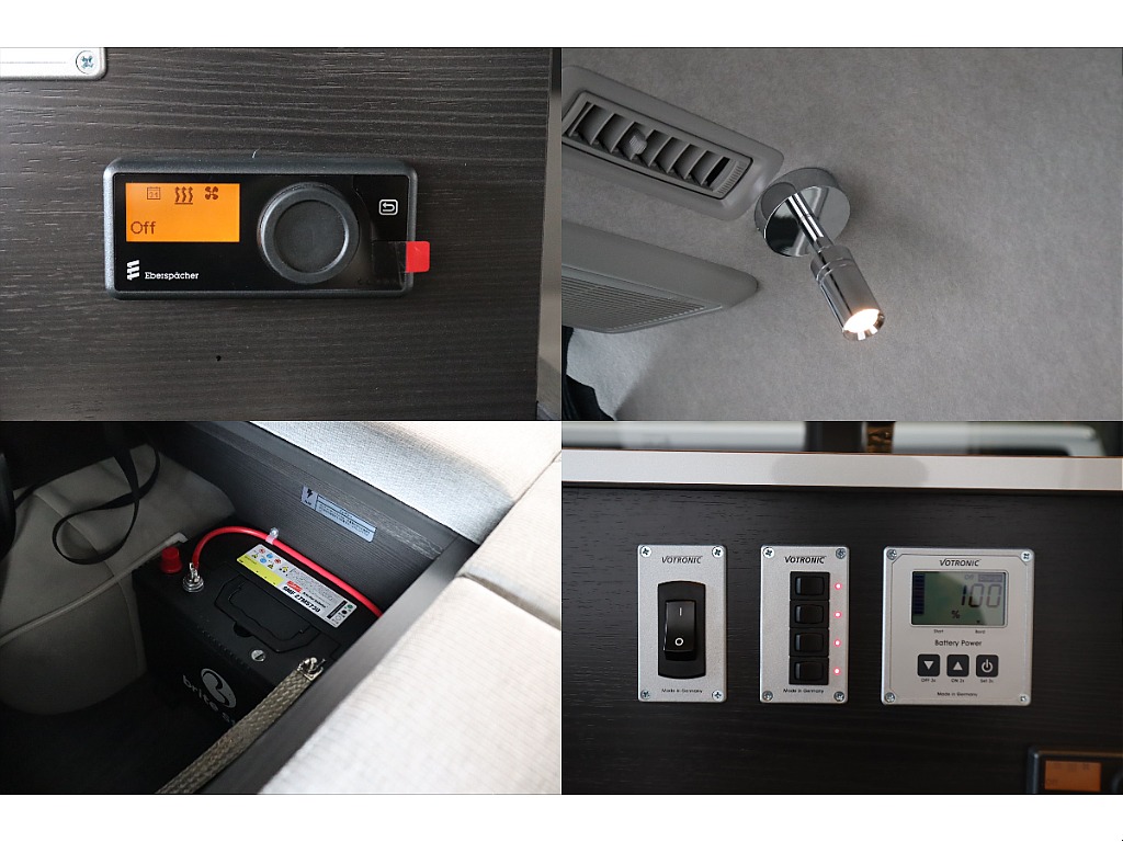 サブバッテリーやFFヒーターが既に完備しております☆