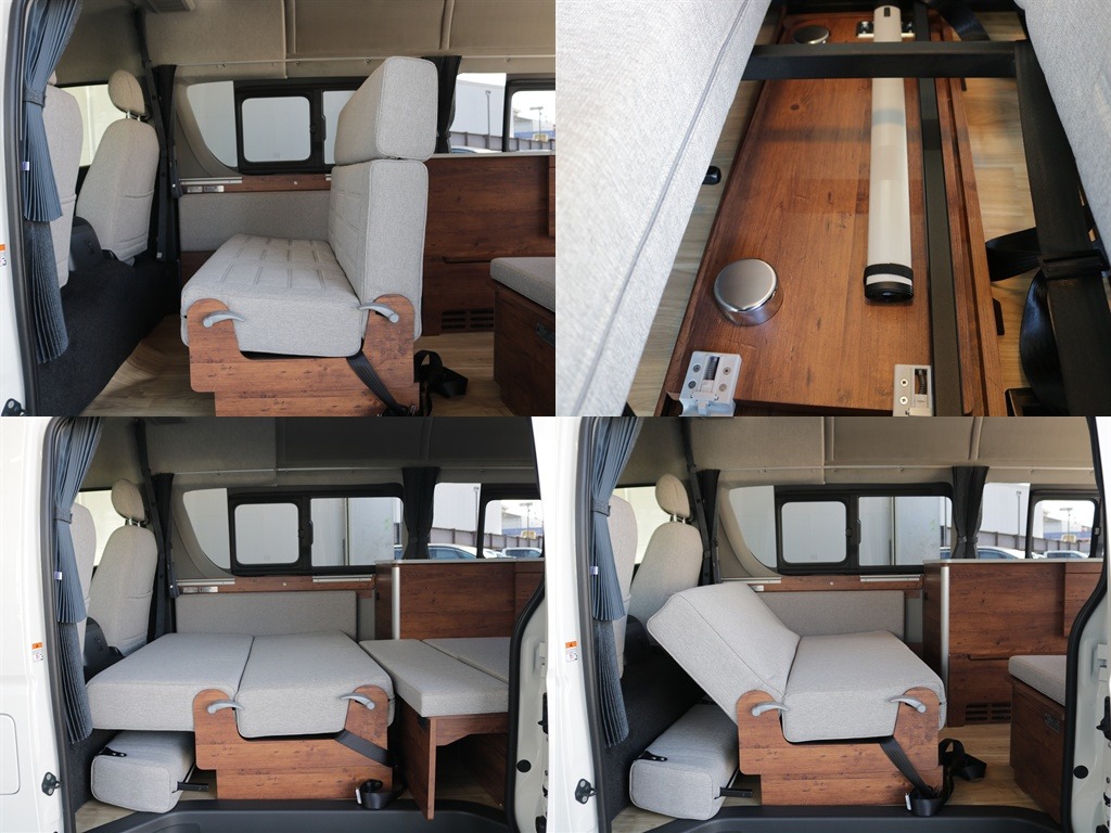 2列目は背もたれを倒すことや前に倒すこともできるようになっておりますのでシチュエーションに応じて対応できちゃいます！！