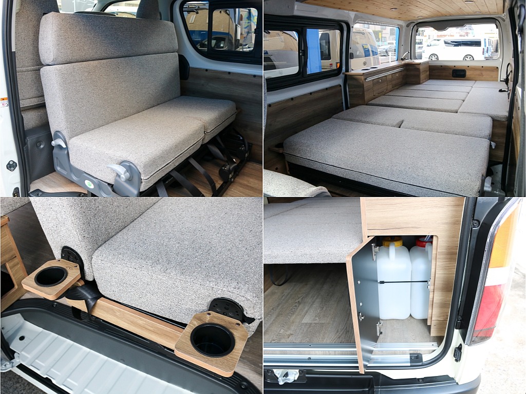 対面アレンジやフルフラット展開にドリンクホルダー完備！！