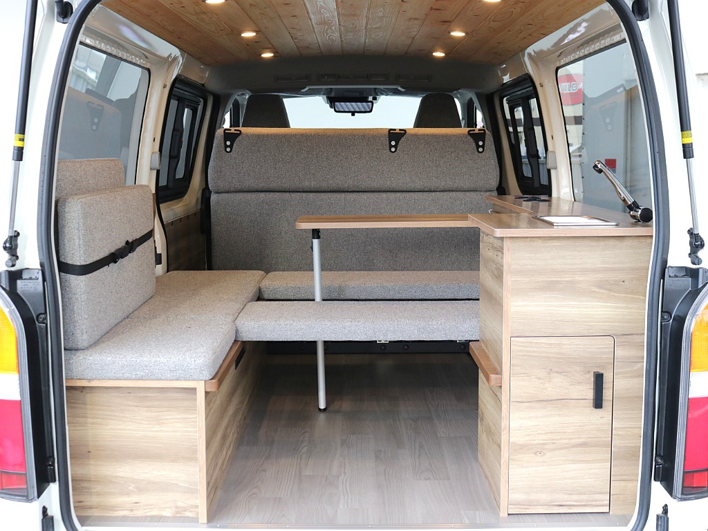 ベッドマット取り外してキッチンスペースも広々！