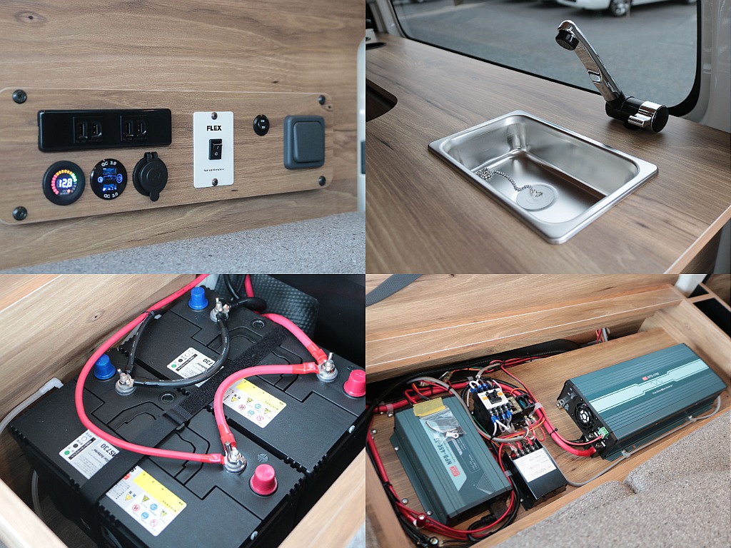 1500Wインバーターや外部電源も装備☆