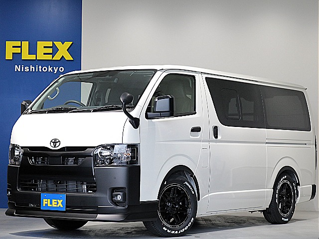 新車ハイエースV西東京店人気のスポーツパッケージ完成！！オリジナルスポイラー２インチローダウンオリジナルオーバーフェンダーＬＥＤテールオリジナル１７インチアルミパイオニアＳＤナビビルトインＥＴＣ２．０