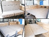 二列目シートのバタフライシートはフラットや後ろ向きが可能！