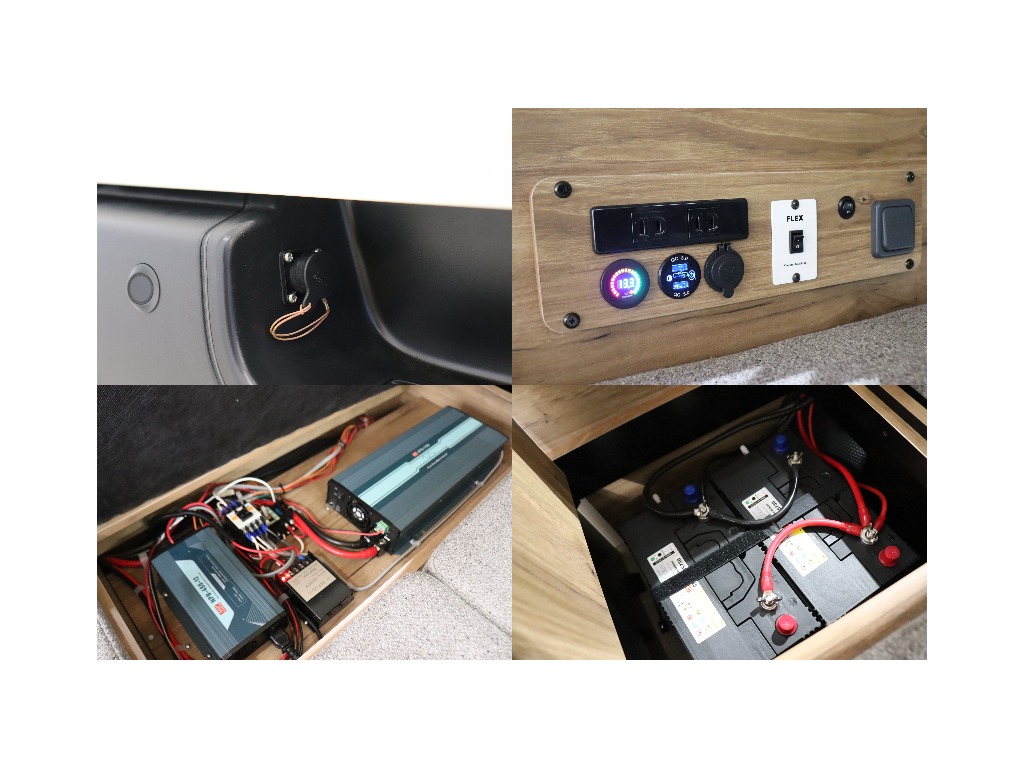 1500Wインバーター/サブバッテリー搭載！走行中でも可能な充実したキャンピングオプションを装着済み♪