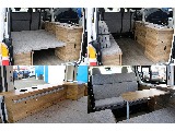 ベッドマットは簡単に脱着可能なので、荷物を積みたい際にはこの写真のように積載スペースも確保できます♪