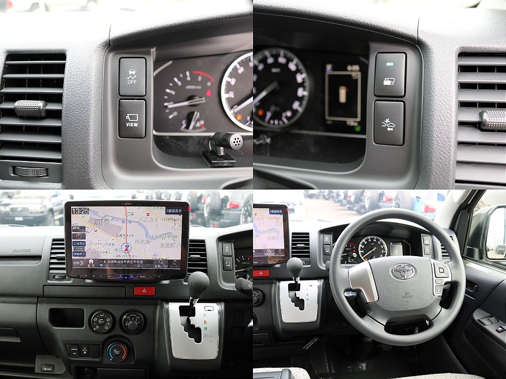 アルパインBIGXを惜しみなく装着！トヨタセーフティーセンス付車両になります！メーカーオプションのパノラミックビューモニターも装着済！
