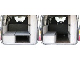 ベッドマット収納可能でベンチシートが出現！