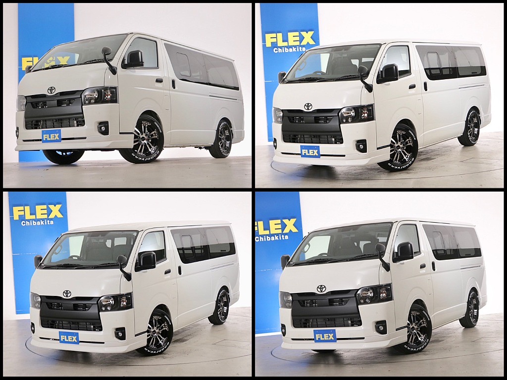 常時７０台以上のハイエース在庫数、フレックス株式会社ハイエース千葉北店！