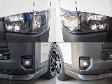 LEDのヘッドライトはインナーブラックで塗装されてます！