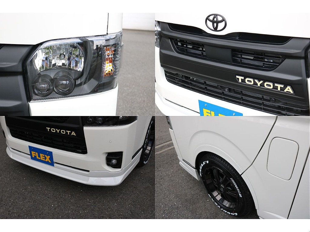 ヘッドライトインナーブラック施工、Re Classicグリル、FLEXフロントスポイラー、FLEXオーバーフェンダー！