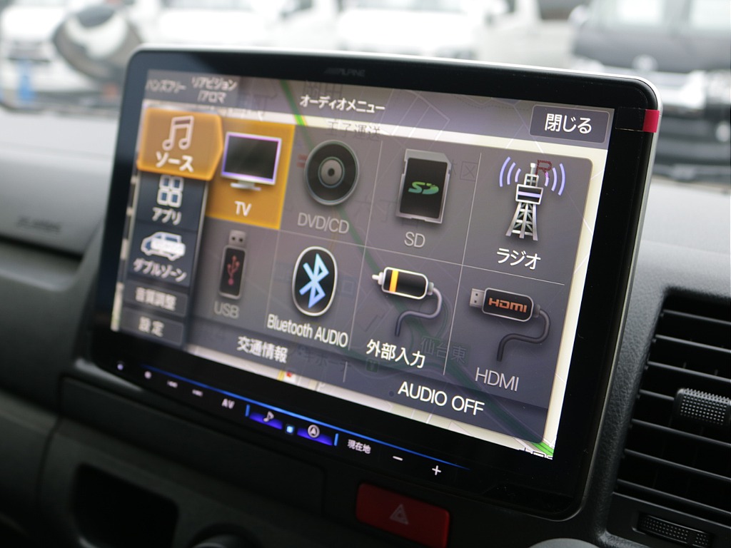 アルパインビックX11インチナビ装備済みで御座います♪ 大きな画面で快適なドライブを実現します♪