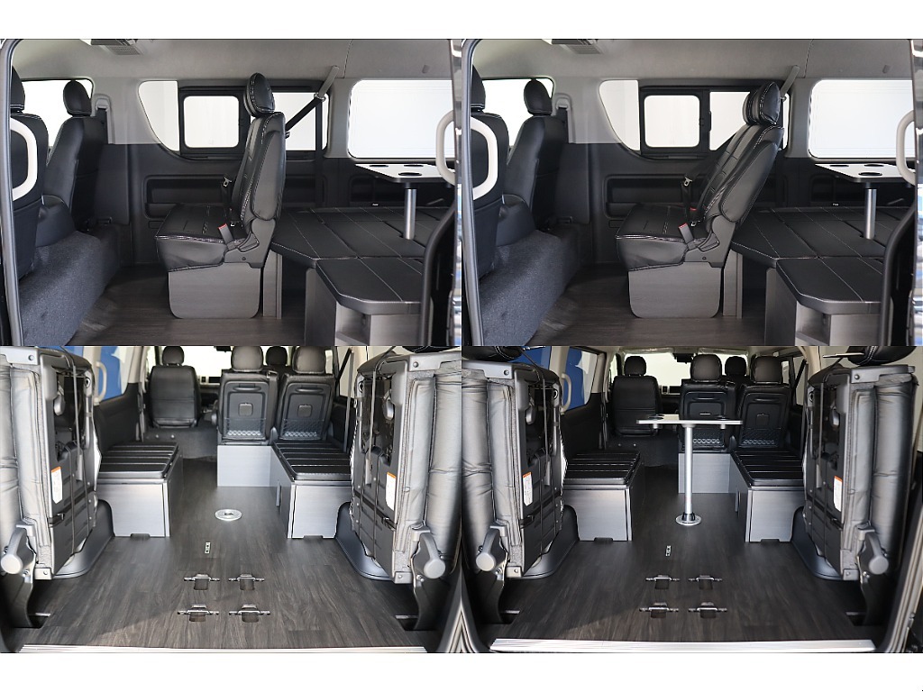 用途に合わせたシート展開が可能です♪後ろ向き対面乗車設定もございます！
