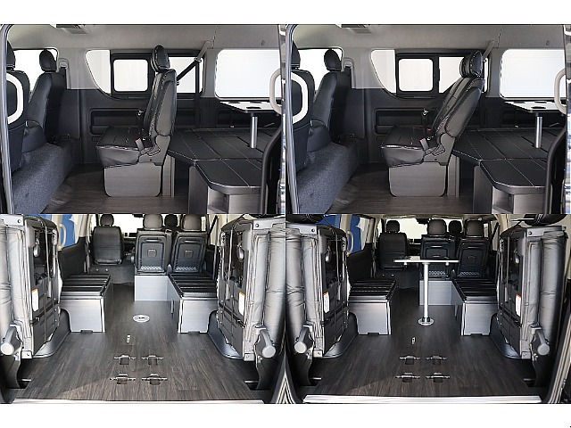 用途に合わせたシート展開が可能です♪後ろ向き対面乗車設定もございます！