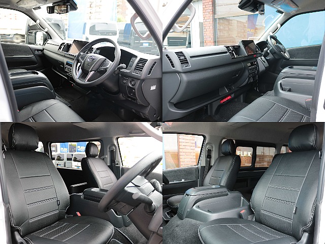 全席黒革調シートカバー☆