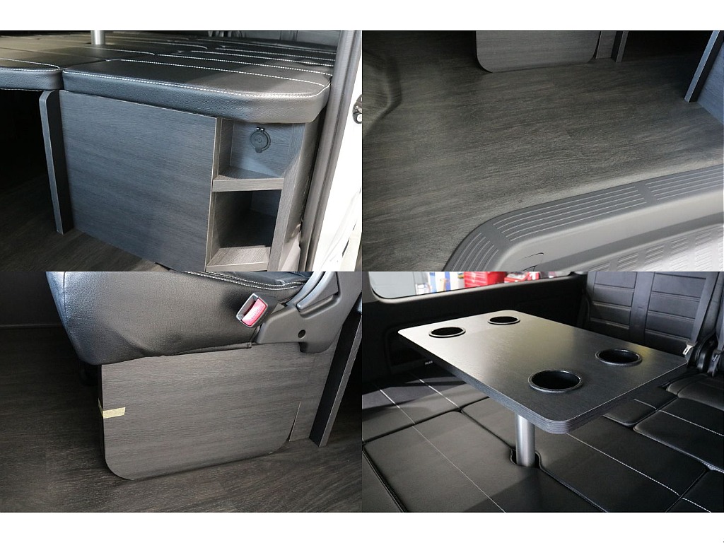 リア全面床張り施工済み、専用テーブルＫＩＴ装備！！