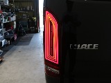新車ワゴンＧＬファミリーに好評のファミリアシートアレンジ施工車両入庫！オリジナルフロントバンパーオリジナルオーバーフェンダーオリジナルＬＥＤテールオリジナル１６インチアルミグラントレック１６インチ装備