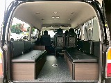 ベッドマットを取り外せば広々としたラゲージスペースに！