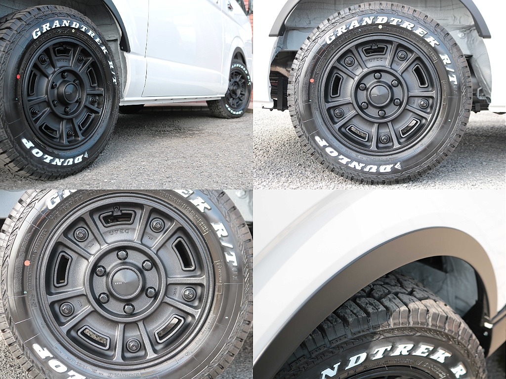 BJメキシカン16インチアルミホイール×グラントレックR/Tタイヤ