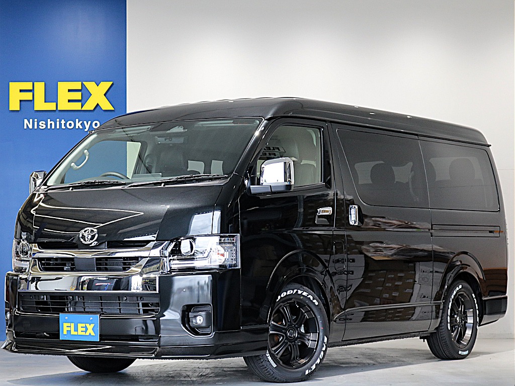 新車ワゴンＧＬ２７００ガソリン２ＷＤカスタム車両入庫！オリジナルフロントスポイラーオリジナルオーバーフェンダーオリジナル１７インチアルミナスカータイヤ１７インチオリジナルＬＥＤテールライト装着済み！！