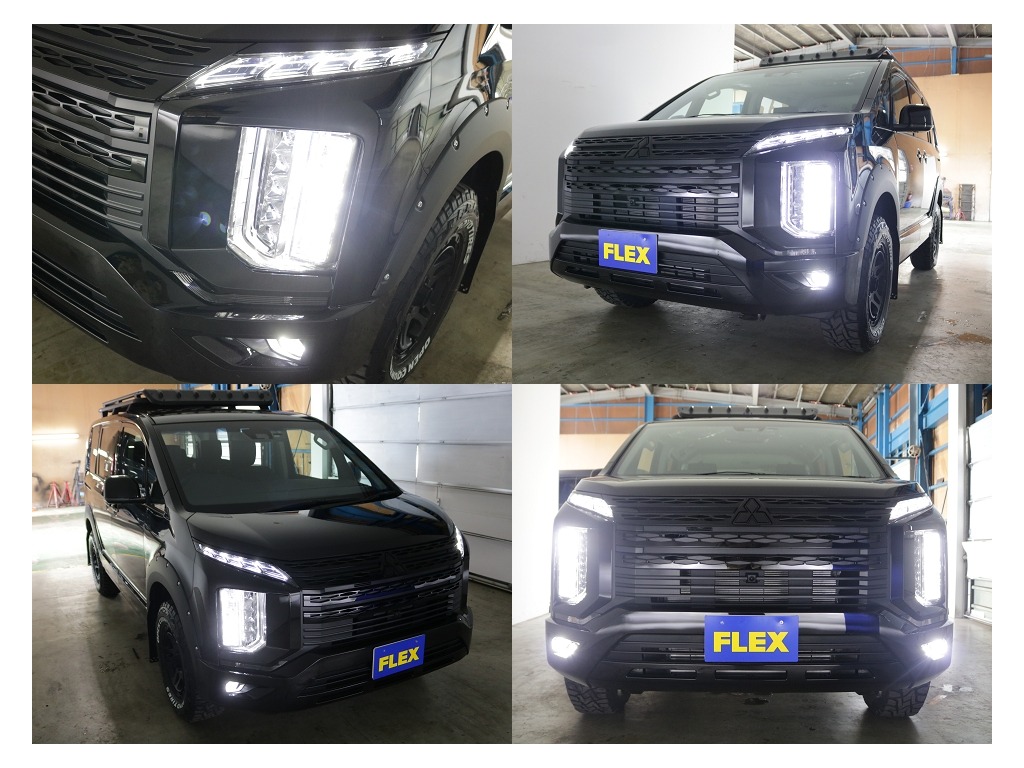 夜間の視界もバッチリ確保可能なLEDヘットライトになっておりますので安心して運転していただけます♪