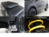 autoflags製ルーフラック☆ＪＡＯＳフェンダーガーニッシュ☆autoflags製マッドフラップ☆ＦＬＥＸオリジナルROKU NANAリフトＵＰコイル☆