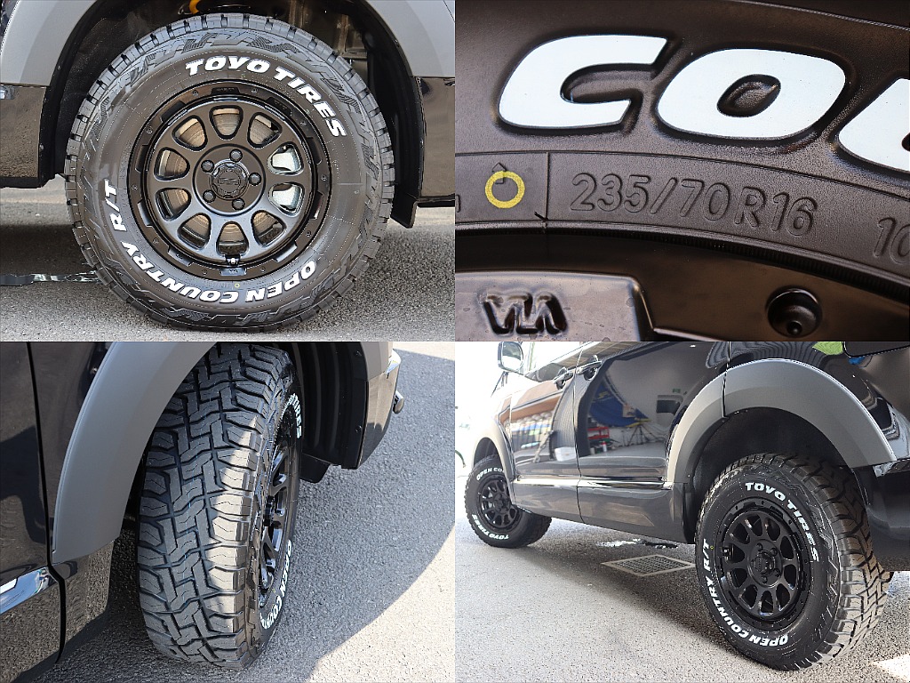 新品D10アルミホイール＆新品オープンカントリーRTタイヤのコンビネーション