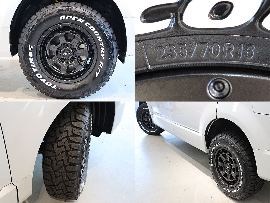 TOYOオープンカントリーRTタイヤ・ナイトロパワーM7 16インチアルミホイール装備済み！