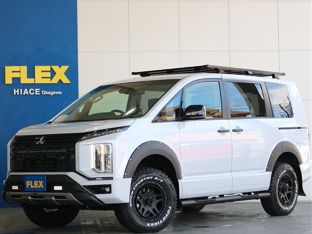 【新車】デリカ：D5　ディーゼル4WD　ブラックエディション リフトアップ＆ジャオスカスタム済みでオフロード仕様のお車入庫致しました☆☆