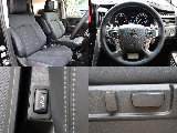 専用コンビネーションシート生地！1列目はシートヒーター＆クーラー装備！運転席はパワーシート装備！
