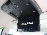 新品アルパイン12.8インチフリップダウンモニター装備済み！