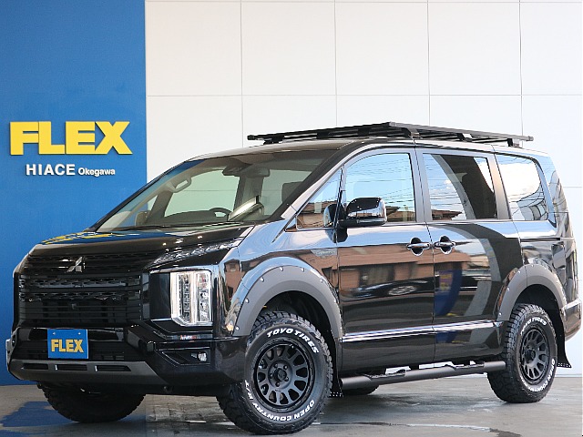 【新車】デリカ：D5　ディーゼル4WD　シャモニー　ブラックエディション リフトアップ施工済みでオフロード仕様のお車入庫致しました☆☆