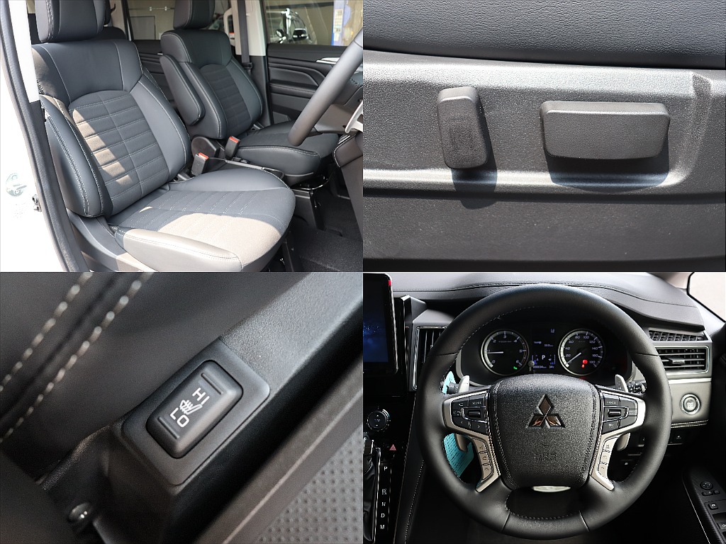 専用コンビネーションシート！1列目はシートヒーター＆クーラー装備！運転席はパワーシートとなっております！