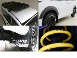 autoflags製ルーフラック☆autoflags製リヤラダー☆ＪＡＯＳフェンダーガーニッシュ☆ＪＡＯＳマッドガードⅢブラック☆オリジナルリフトＵＰコイル☆