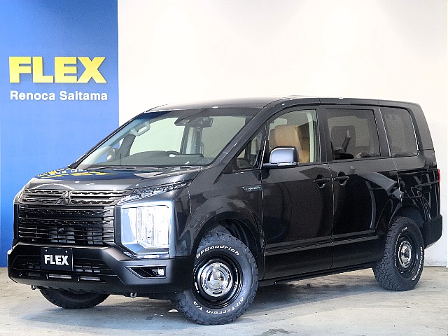 【新車未登録】デリカD：5　ディーゼル４WD　７人乗り　シャモニー電動サイドステップ　オフロードカスタム！