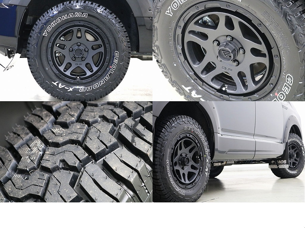 ＹＯＫＯＨＡＭＡジオランダーＸ－ＡＴタイヤ×デルタフォース　オーバーランダー１６インチアルミホイール☆