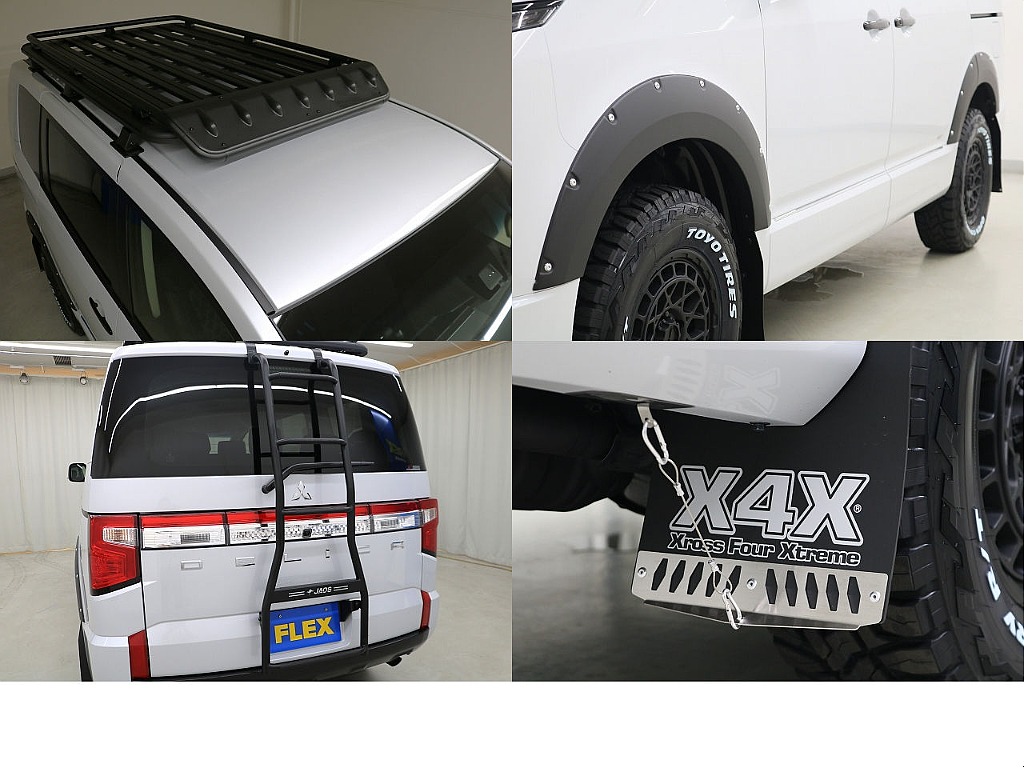 autoflags製ルーフラック☆ＪＡＯＳフェンダーガーニッシュ☆ＪＡＯＳリヤラダー☆autoflags製マッドフラップ☆