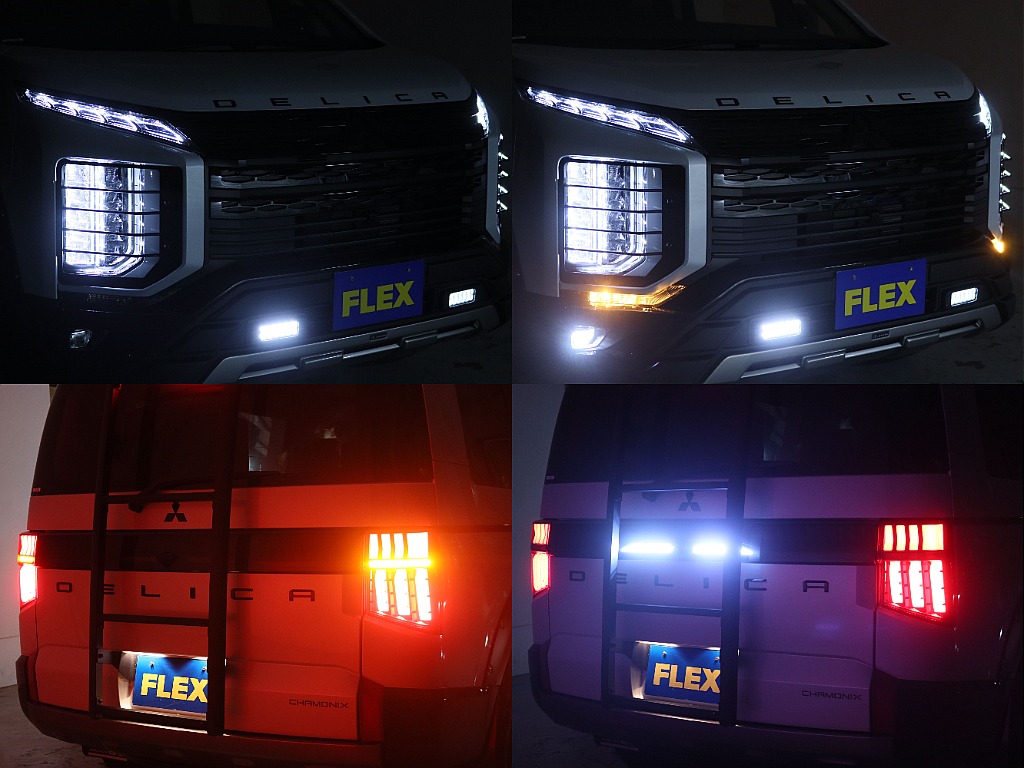 FLEXオリジナルLEDテールランプも装備されております！