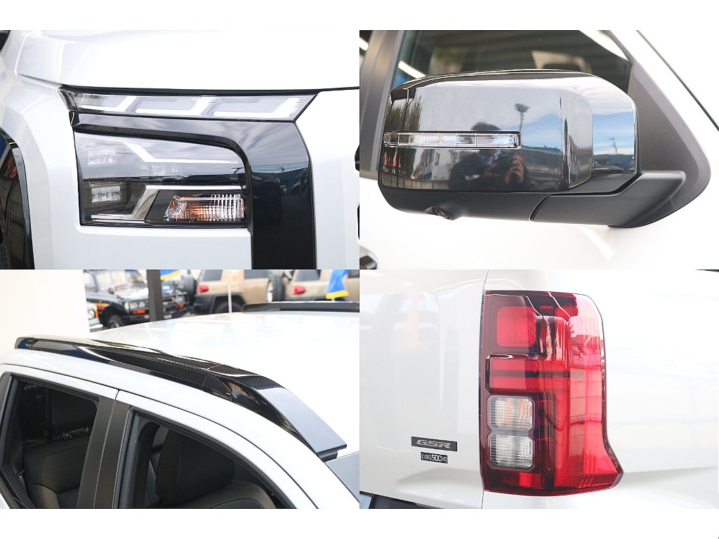 ヘッドライト/ドアミラー/ルーフレールなど各部こだわりを感じられる設計です♪