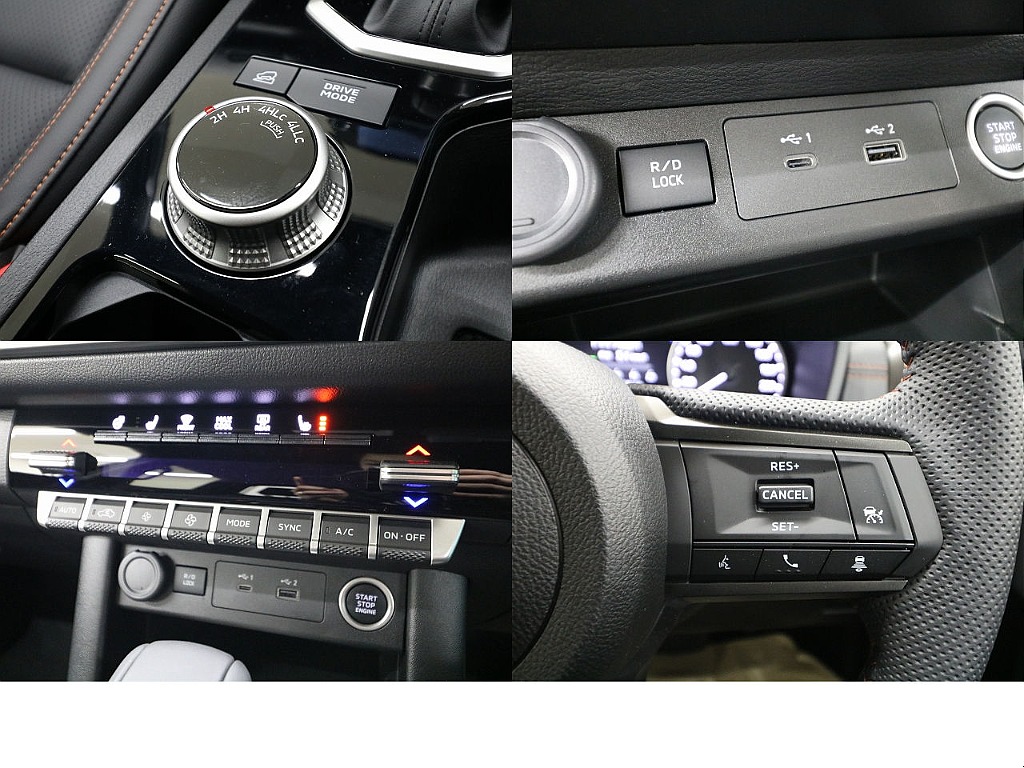 スーパーセレクト４ＷＤ-Ⅱ＆ドライブモードセレクター☆リヤデフロック☆運転席／助手席シートヒーター☆ステアリングヒーター☆レーダークルーズコントロール☆