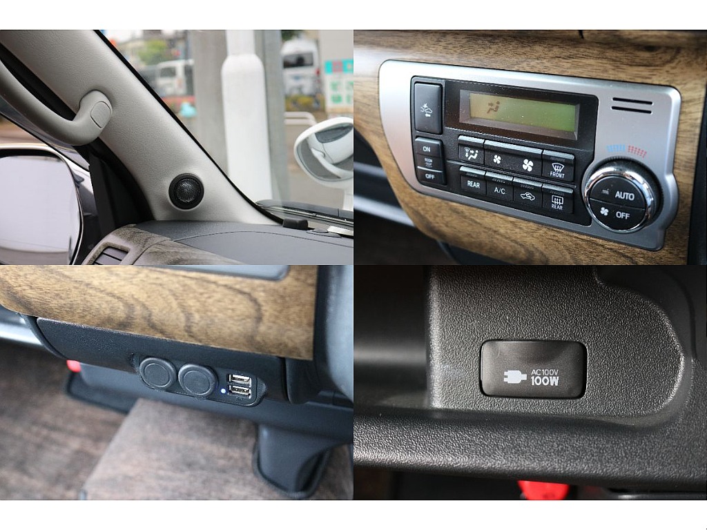 Aピラーツウィーター、オートエアコン、シガーUSBソケット、AC100V電源！