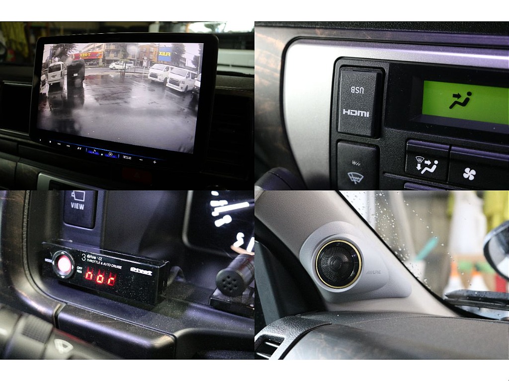 ナビ連動ドラレコ,HDMIポート,PIVOTスロットルコントロール,アルパインフロントスピーカー！