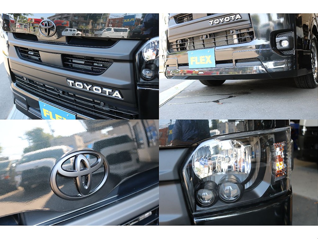 Re Classicグリル、モデリスタフロントスポイラー、フロントエンブレム、ヘッドライトインナーブラック施工！