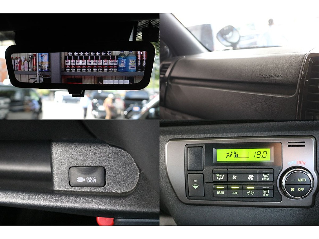 デジタルインナーミラー、助手席エアバッグ、AC100V電源、オートエアコン！