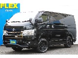 ハイエース調布店までお問合せお待ちしております！ R5ハイエースバンS-GLダークプライムⅡディーゼルターボ4WD！オフロード仕様の1台！