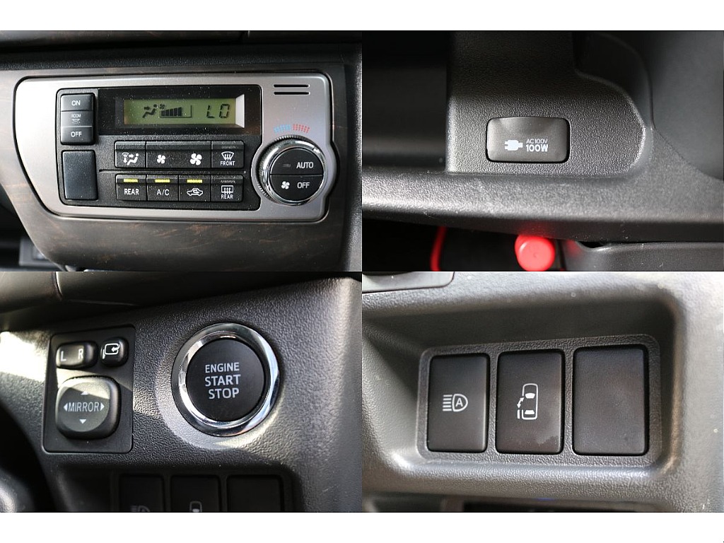 オートエアコン、AC100V電源、プッシュスタート＆スマートエントリー、パワースライドドア！