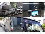 FLEXプレステージLEDテール,ドアバイザー,メッキ部マッドブラック塗装！