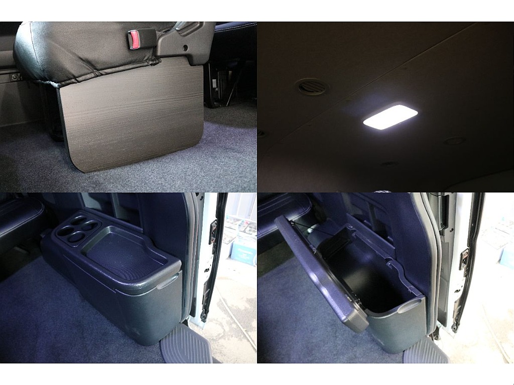 黒木目調フットパネル、LEDルームランプ、セカンドコンソール！