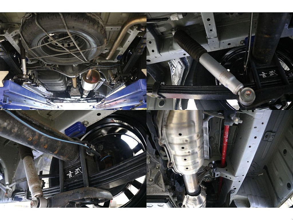 足回りも綺麗です！KYBショックアブソーバー、Rimトーションバー、1.5インチローダウン！